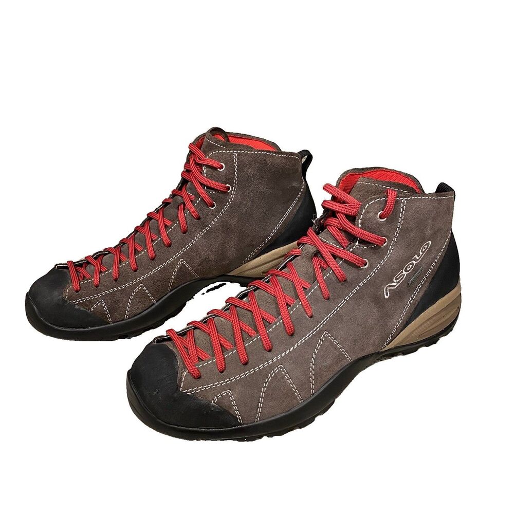 Asolo Cactus GV Gore-Tex Hiking Boots Mens 10 Brown Suede Approach Shoes Trail